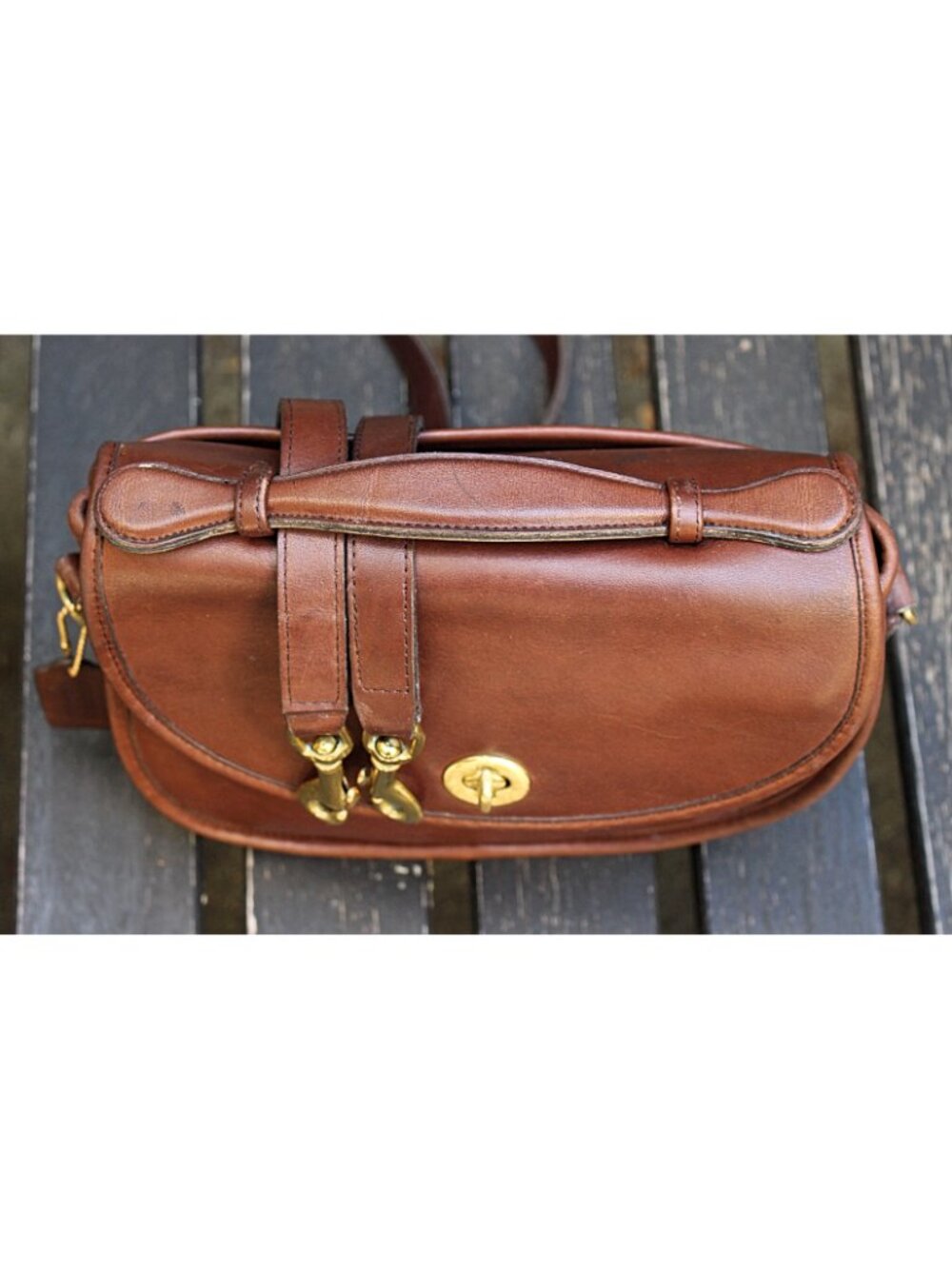 Coach Vintage - Plaza Bag 9860 in Mahogany, Pre-1994, USA - Picture 3 of 15
